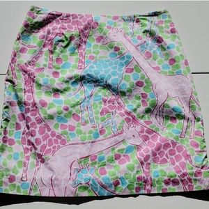 Lilly pulitzer giraffe skirt